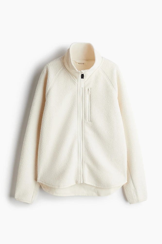 Veste de sport en tissu peluche