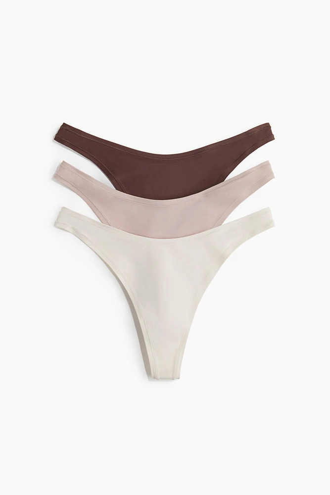 3-pack Microfiber Thong Briefs