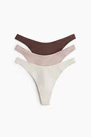 3-pack Microfiber Thong Briefs