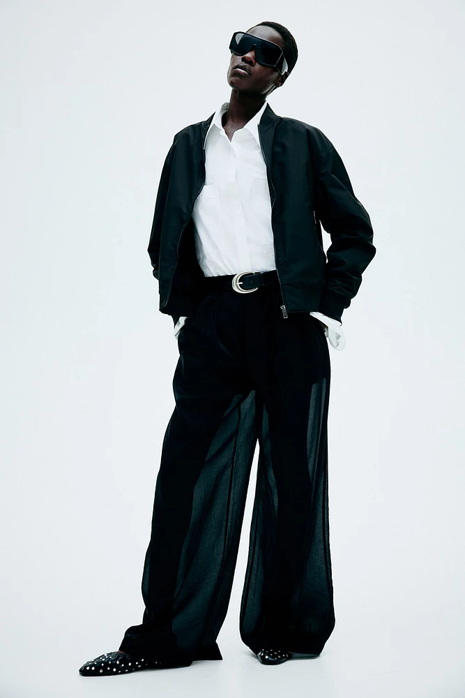 Pleat-Front Pants