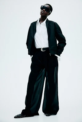 Pleat-Front Pants