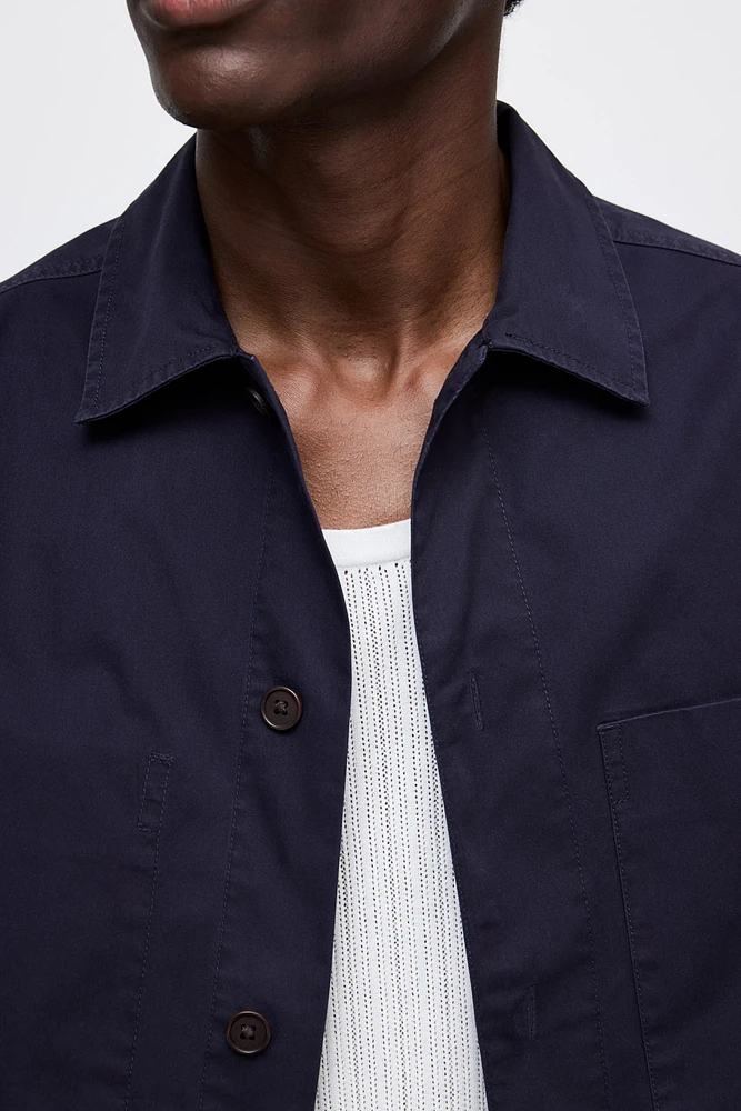 Regular Fit Twill Overshirt