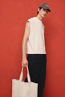 Relaxed-Fit Poplin Pants
