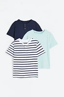 3-pack Henley Shirts