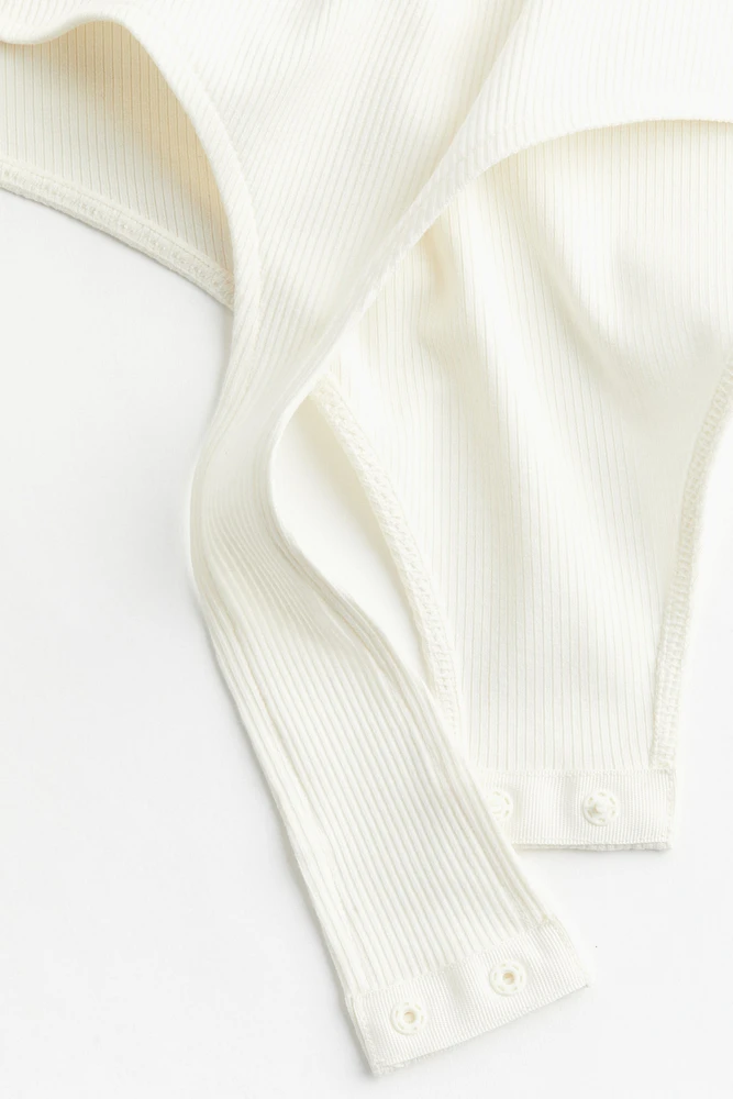 Ribbed Thong Bodysuit