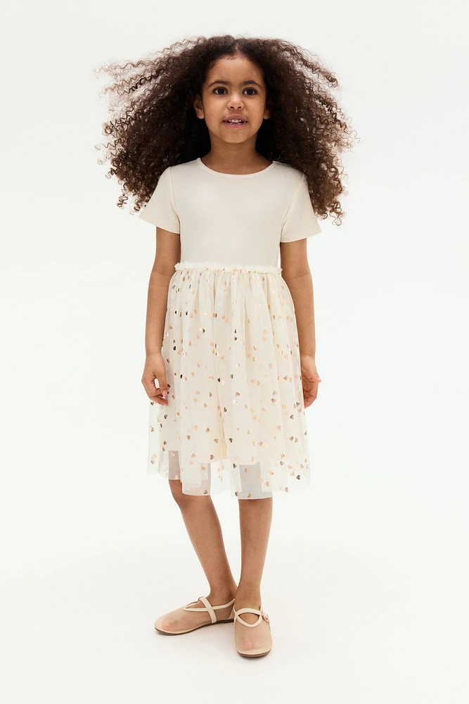Dress with Tulle Skirt