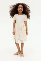 Dress with Tulle Skirt