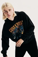 Oversized Fit Printed Hoodie