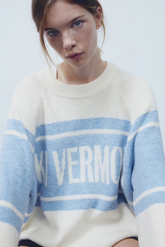 Jacquard-knit Sweater