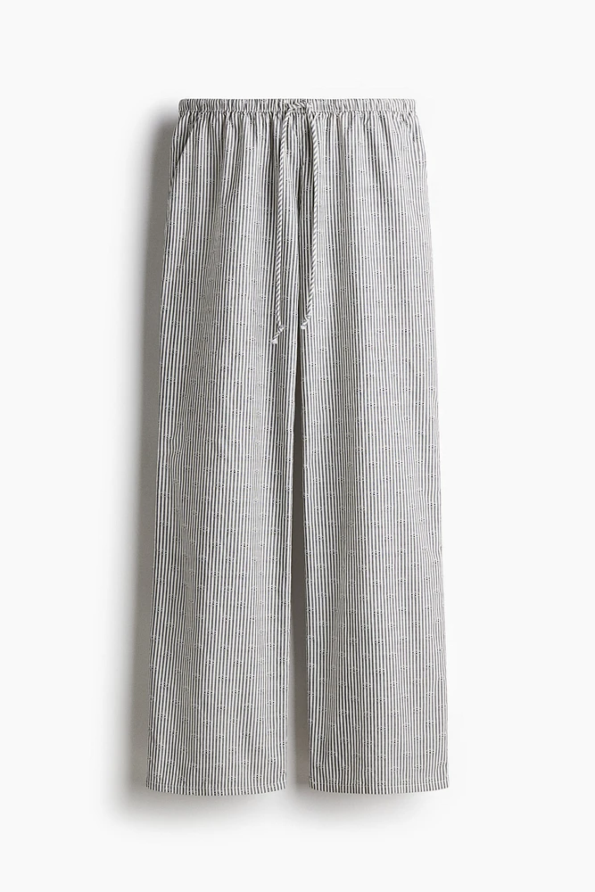 Pantalon droit avec cordon de serrage