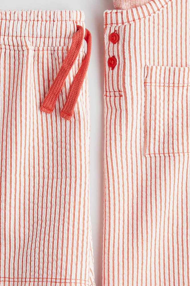 Henley Shirt and Shorts