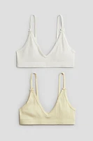 2-Pack Picot-Trimmed Crop Tops