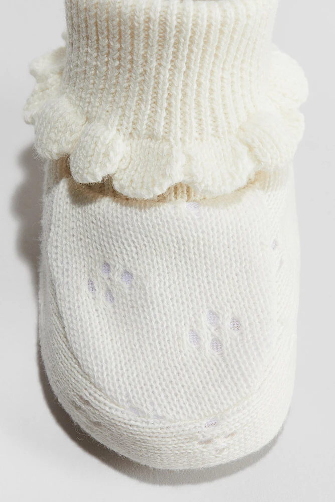 Pantoufles en maille de coton