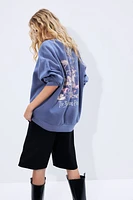 Oversized Printed Sweatshirt