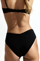 High Waist Cheeky Bikini Bottoms