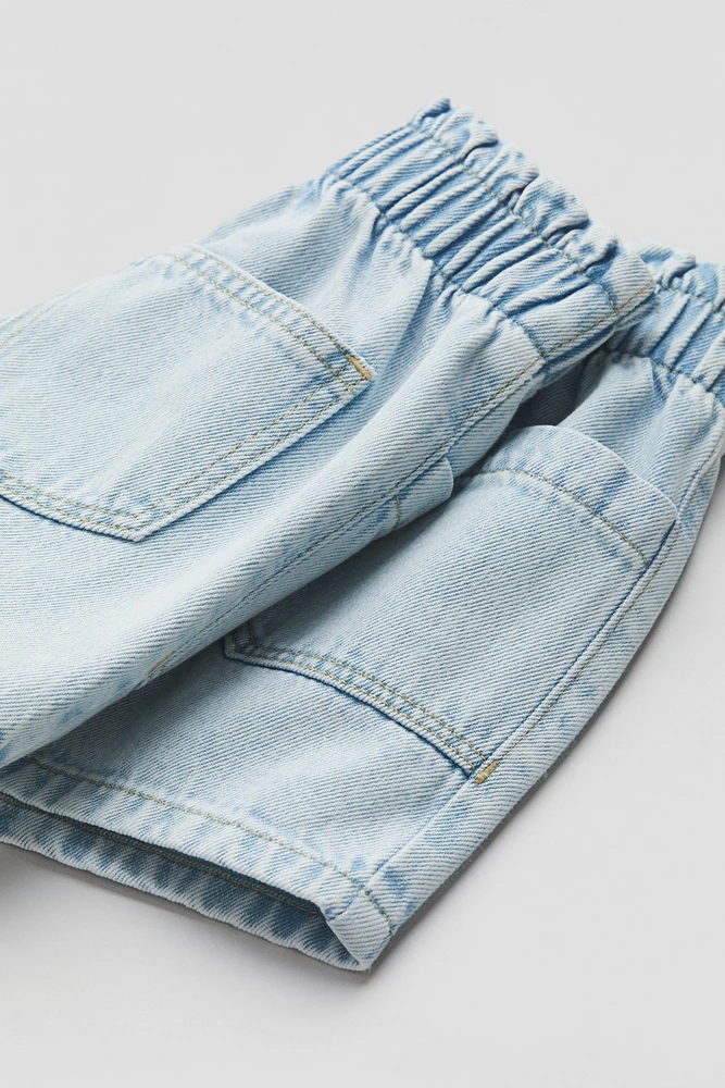 Loose Fit Denim Shorts