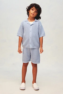 2-piece Pointelle-Knit Cotton Set