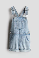 Salopette short en denim