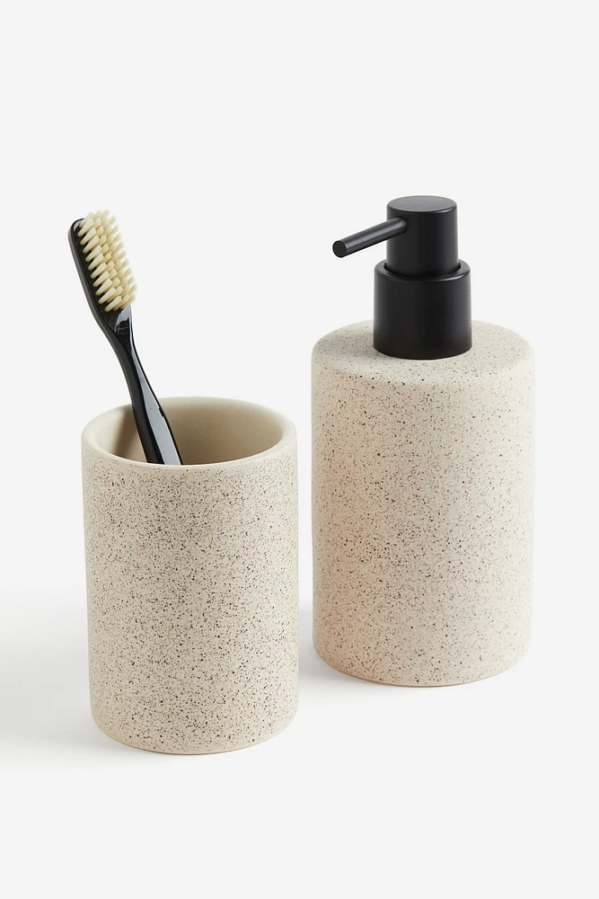 Stoneware Toothbrush Mug