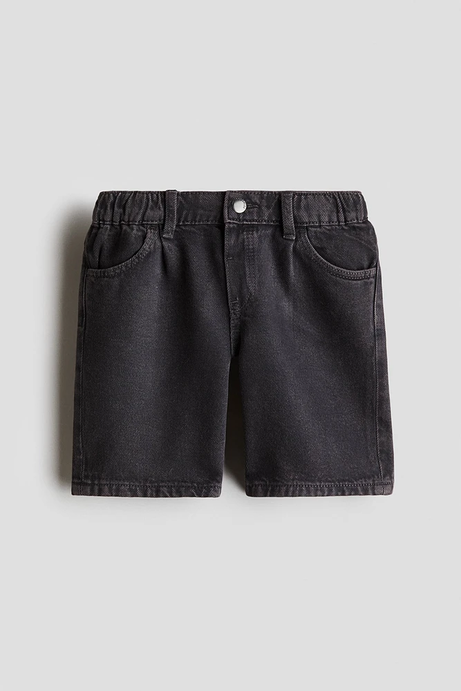 Knee-length Denim Shorts