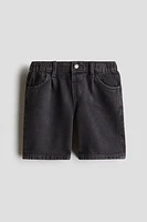 Knee-length Denim Shorts