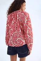 Blouse avec col sans rabat