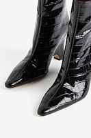 Heeled Pointed-toe Boots