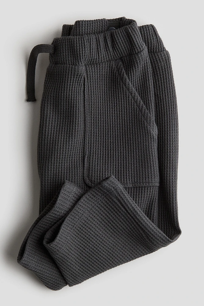 Pantalon de jogging en coton gaufré