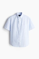 Chemise Oxford classique avec manches courtes