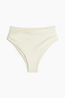 High Waist Cheeky Bikini Bottoms