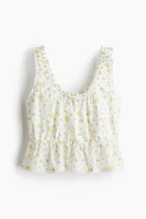 Gathered Peplum Top