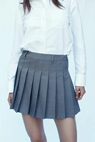 Pleated Mini Skirt