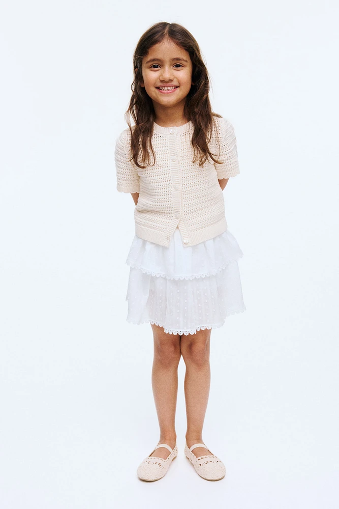 Tiered Cotton Skort