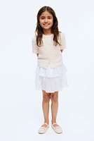 Tiered Cotton Skort