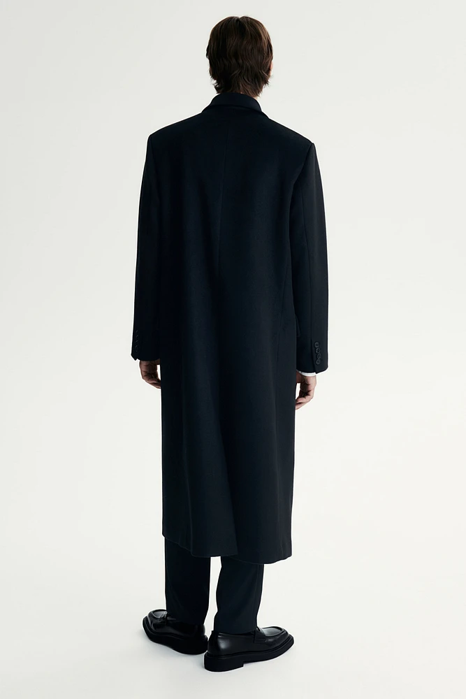 Double-Breasted Wool-Blend Coat