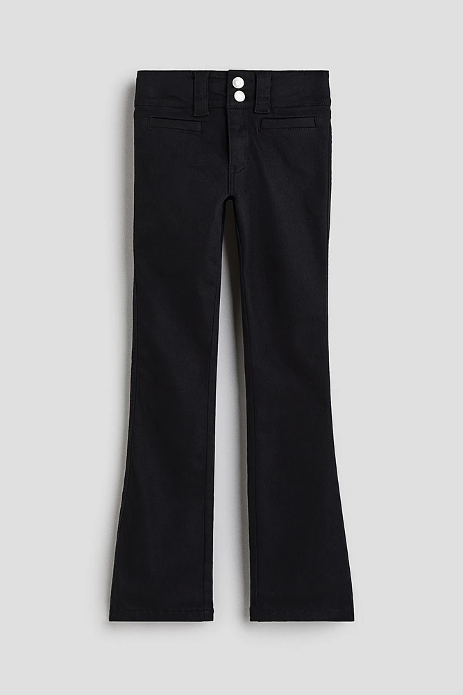 Bootcut Leg Twill Pants