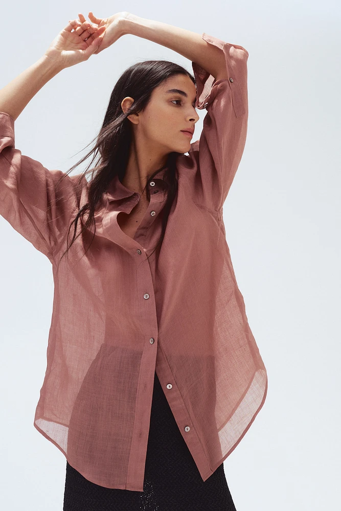 Oversized Ramie Shirt