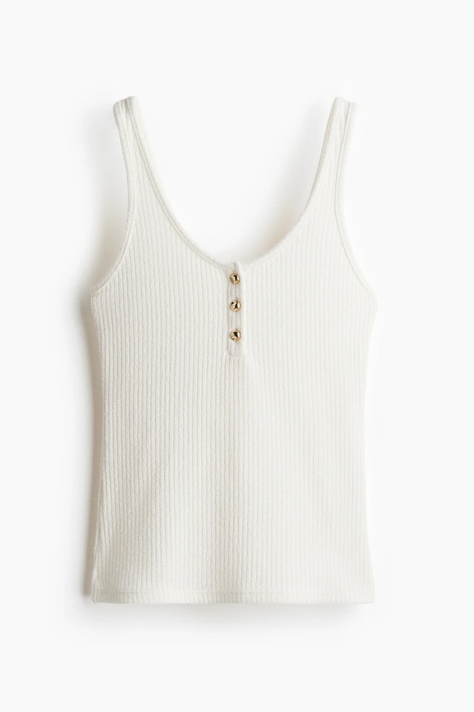 Débardeur en tricot côtelé