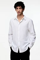 Regular Fit Linen-Blend Shirt