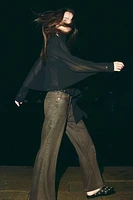 Baggy Flared Low Jeans