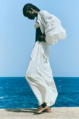 Pantalon en lin mélangé