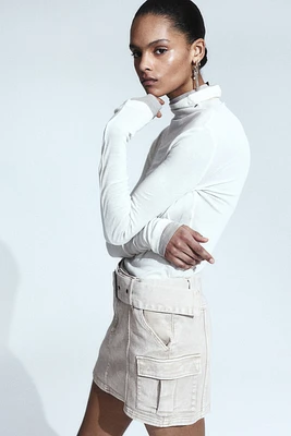 Belted Mini Skirt