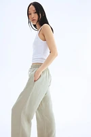 Linen-Blend Pants