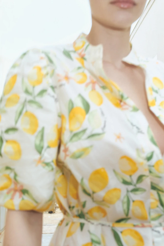 Robe longue en coton