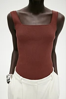 Rib-knit Tank Top