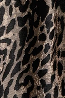 Jacquard-Weave Shift Dress