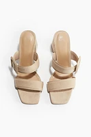 Buckle-detail Heeled Sandals