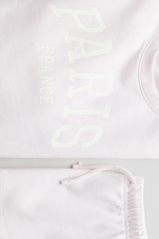 2-Piece Sweatshirt and Shorts Set