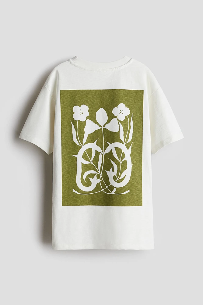 T-shirt en coton imprimé