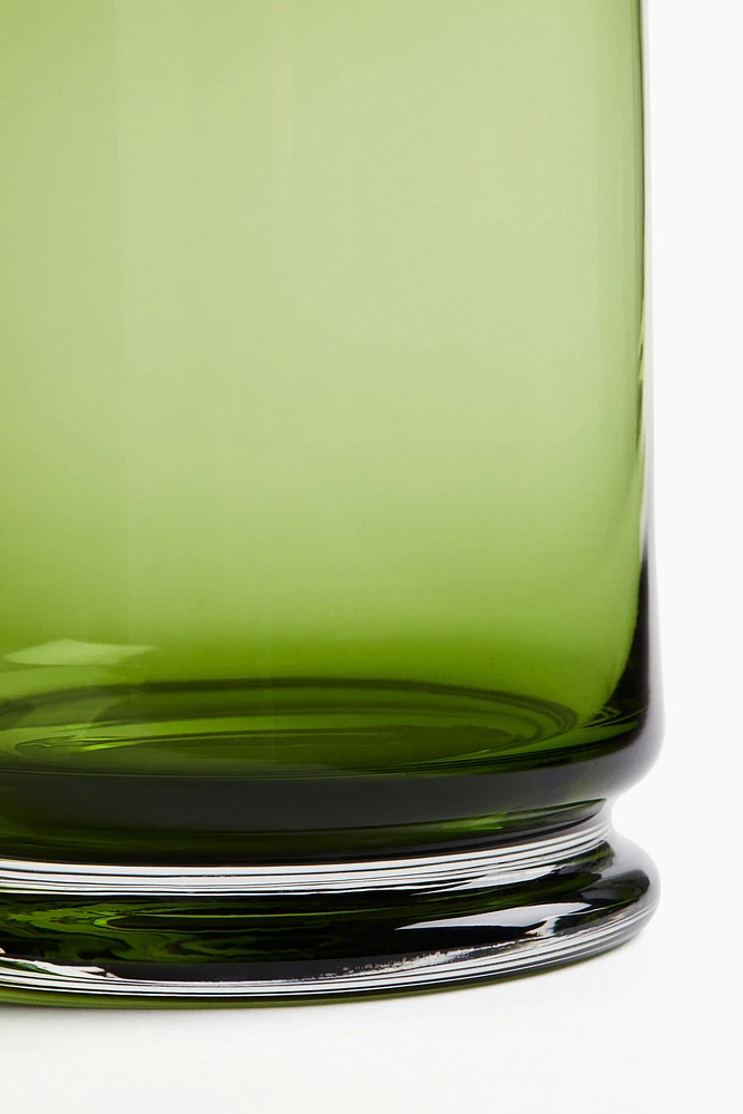 Petite lanterne à bougie en verre